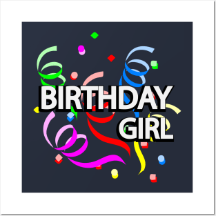 Birthday girl artistic design Posters and Art